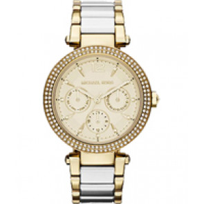 Pulseira de relógio Michael Kors MK6374 Aço Bicolor 16mm