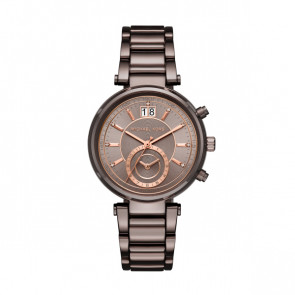 Pulseira de relógio Michael Kors MK6393 Aço Marrom 20mm