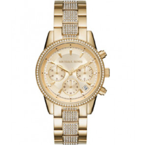 Pulseira de relógio Michael Kors MK6484 Aço Banhado a ouro 18mm