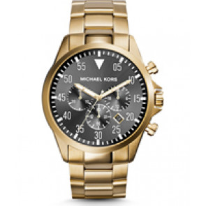 Pulseira de relógio Michael Kors MK8361 Aço Banhado a ouro 22mm