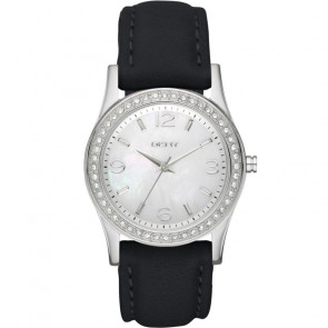 Pulseira de relógio DKNY NY8370 Couro Preto