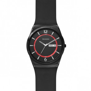 Pulseira de relógio Skagen SKW6506 Silicone Preto 26mm