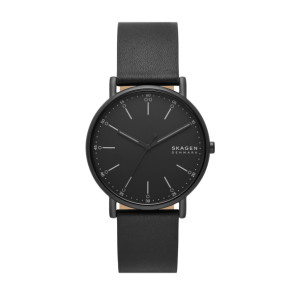 Pulseira de relógio Skagen SKW6902 Couro Preto 20mm