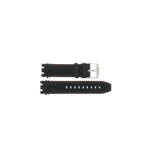 Pulseira de relógio Tissot T603045025 / T603045025 Borracha Preto 22mm
