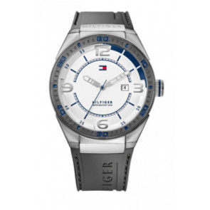 Pulseira de relógio Tommy Hilfiger TH12512909 / TH675010692 Borracha Cinza 22mm