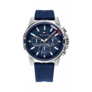 Pulseira de relógio Tommy Hilfiger TH-95-1-14-2928 / TH679302569 Borracha Azul 21mm