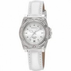 Pulseira de relógio Breil TW0797 Couro Branco 16mm