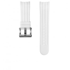 Pulseira de relógio TW Steel TWB132 Silicone Branco 22mm