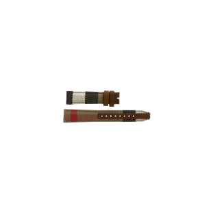 Pulseira de relógio Burberry BU9151 Couro/Textil Multicolorido 18mm