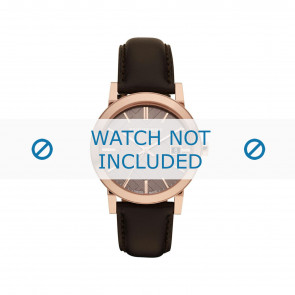 Pulseira de relógio Burberry BU9013 Couro Marrom 20mm