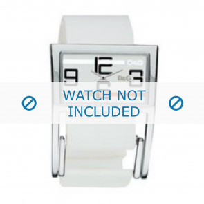 Pulseira de relógio Dolce & Gabbana 3719251192 Couro Branco 18mm