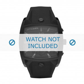 Pulseira de relógio Diesel DZ4196 Silicone Preto 32mm