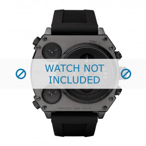 Diesel pulseira de relogio DZ4201 Borracha / plástico Preto