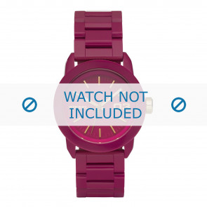 Pulseira de relógio Diesel DZ5265 Plástico Rosa 20mm