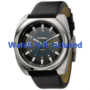 Pulseira de relógio Diesel DZ1247 Couro Preto 26mm