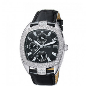 Pulseira de relógio Esprit ES102022006 Couro Preto 21mm