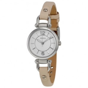 Pulseira de relógio Fossil ES3808 Couro Bege 7mm