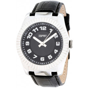 Pulseira de relógio Esprit ES103582002 Couro croco Preto 19mm