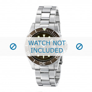 Invicta pulseira de relogio 4857 Pro Diver Metal Prata 20mm