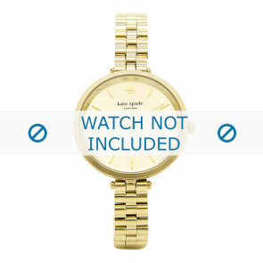 Pulseira de relógio Kate Spade New York 1YRU0858 Aço Banhado a ouro 10mm