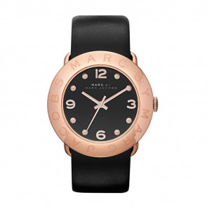 Pulseira de relógio Marc by Marc Jacobs MBM1225 Couro Preto 20mm