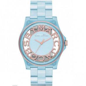 Pulseira de relógio Marc by Marc Jacobs MBM4570 Plástico Azul 20mm