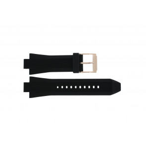 Pulseira de relógio Michael Kors MK8184 / Dylan Borracha Preto 13mm