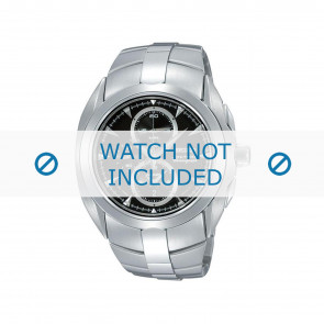 Pulseira de relógio Seiko 7T62-0JA0 01B / SNAC15P1 Aço 20mm