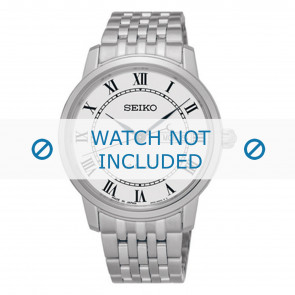 Seiko pulseira de relogio SRP761J1 / 4R36 04E0 Metal Prata 20mm