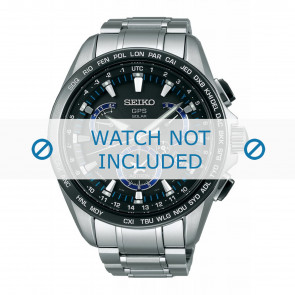Seiko pulseira de relogio SSE101J1 / 8X53 0AS0 Metal Prata 22mm