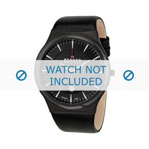 Skagen pulseira de relogio 234XXLTLB Couro Preto 27mm
