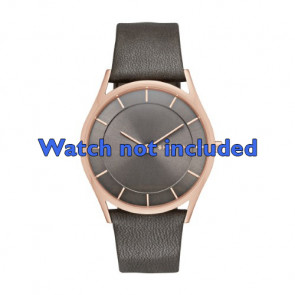 Pulseira de relógio Skagen SKW2346 Couro Cinza antracite 20mm