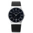 Pulseira de relógio Skagen 233XXLSLB / SKW6105 Couro Preto 23mm