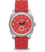 Pulseira de relógio Fossil FS4808 Silicone Vermelho 24mm