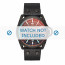 Diesel pulseira de relogio DZ1793 Couro Preto 24mm
